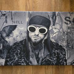 Kurt Cobain Canvas Print 81x51cm