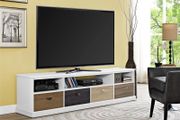Mercer Tv Console Multicolour Drawers 65" White - 1773096pcomuk