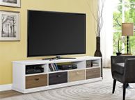 main image for ad Mercer Tv Console Multicolour Drawers 65" White - 1773096pcomuk