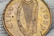 Ireland 1959 1/4d Farthing Uncirculated Red