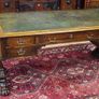 Victorian Oak Library / Writing Table Image 2