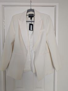 River Island Blazer Cream - womens