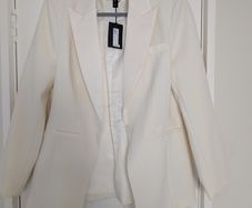 River Island Blazer Cream - womens