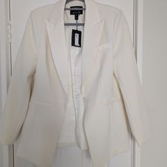 River Island Blazer Cream - womens