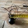 COS spherical black glass pendant necklace new Image 6