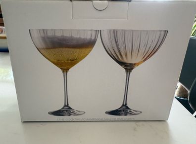 Galway Crystal - Champagne Glass x2