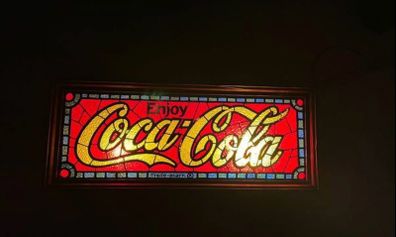 Coca Cola Liberty Lighted Sign Rare
