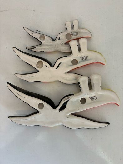 Original Carlton Ware Guinness Flying Toucan Wall Plaques X3