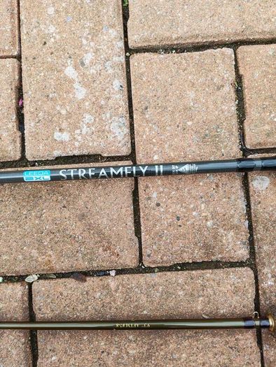 Fly fishing rods and flies