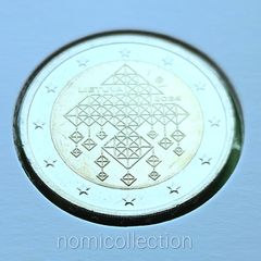 Lithuania 2024 year Uncirculated 2 Euro coin.