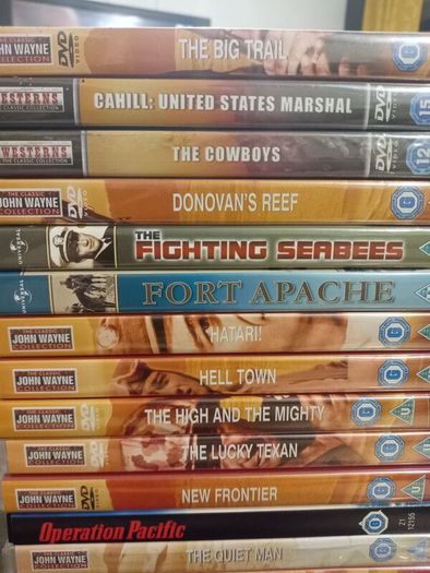 John Wayne 22 DVD Collection Bundle Classic Vintage Movies Fort Apache The Searchers The Quiet Man True Grit Rio Bravo Etc