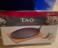 Cast iron sizzle plates