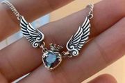Wings heart necklace