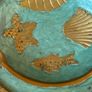 Vintage Octagonal Brass and Enamel Ashtray Image 2