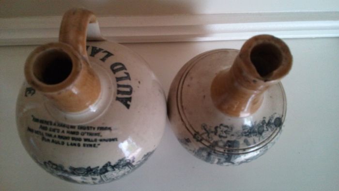 Auld Lang Syne Whisky Jugs. (Read Advert).
