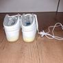 White leather Skechers high tops, size 1.5, vgc Image 4