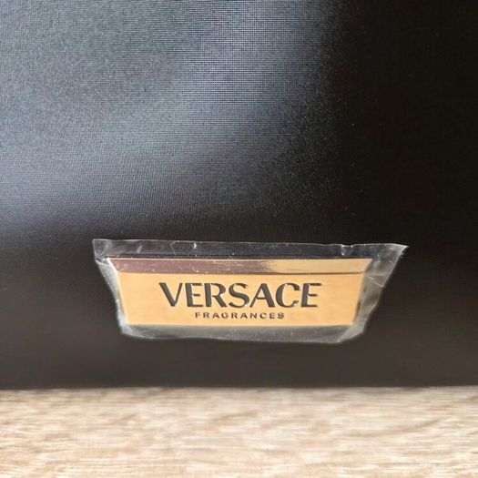 Brand New Versace fragrance women large black tote bag
