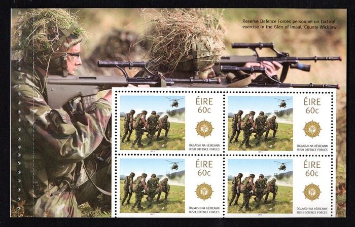 2013 Ireland Irish Defence Forces Commemorative Stamp Booklet Mint Never Hinged (MNH)