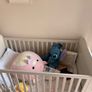 Mamas and papas sleigh cot and changing unit Image 2