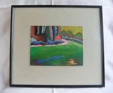 N Howard Flanders UK Artist Oil Painting 'House Opposite'