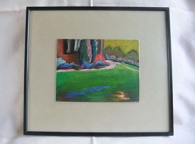 N Howard Flanders UK Artist Oil Painting 'House Opposite'