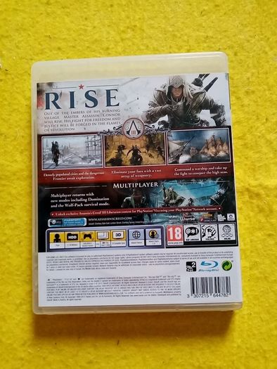 Assassins creed III 3 PlayStation 3 ps3 games Original
