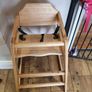 wooden high chair Image 4