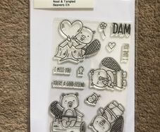 Neat and Tangled, "Beavers eh" photopolymer stamp set with coordinating dies