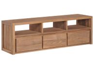 main image for ad TV Cabinet Solid Teak Wood with Natural Finish 120x30x40 cm