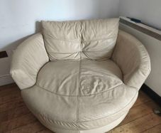 Revolving leather chair /2 seater couch sofa