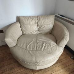 Revolving leather chair /2 seater couch sofa
