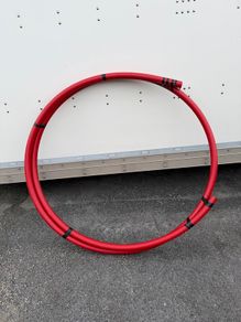 50mm Red ESB Electrical Ducting Cut Lengths