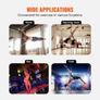 Professional Dancing Pole, Spinning Static Dancing Pole Kit, Portable Removable Pole, 45mm Heavy-Duty Stainless Steel Pole, Height Adjustable Fitness Pole, for Exercise Home Club Gym, Silver Image 3