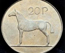 [#195] - Ireland 1995 | 20 Pence | Horse | KM.25 | UNC