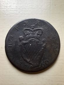 George II 1760 Hibernian Half Penny
