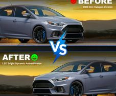 1Pair Flowing Dynamic Indicator Turn Signal Light LED Side Wing Mirror Blinker for Ford Focus