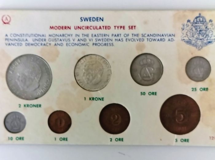 Sweden Uncirculated Coins Set 1968