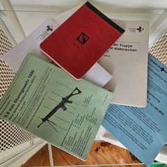 Vintage Swiss Army Technical Manuals Instruction Sheets Documents Collectable Militaria