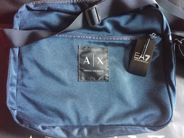 armani exchange laptop travel bag shoulder