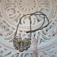 Brass butterfly pendant