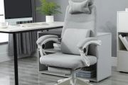 Vinsetto High Back Office Chair Reclining w/ Footrest Grey