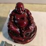 Small 2" Miniature Red Resin Buddha Figures Spiritual Hinduism Image 3