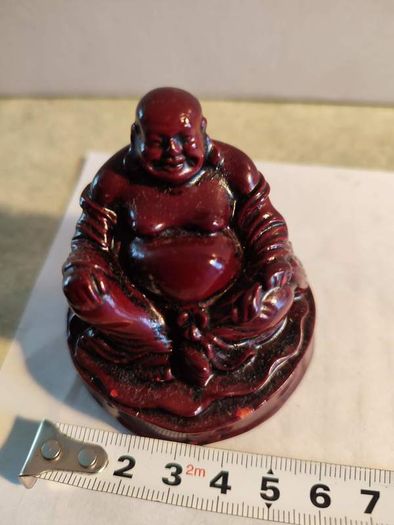 Small 2" Miniature Red Resin Buddha Figures Spiritual Hinduism