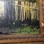 Antique oil painting of a thatched cottage Image 2
