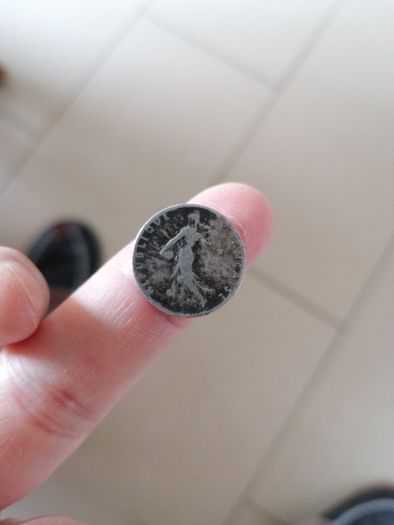 1908 France Silver 50 centimes Coin