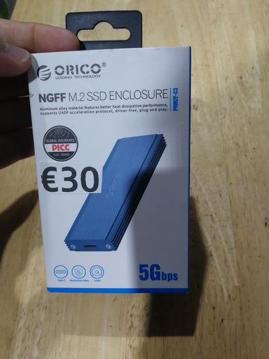 ORICO SSD M.2 Hard Drive Enclosure