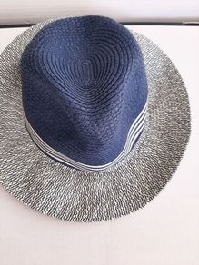 new mens navy and white sun hat