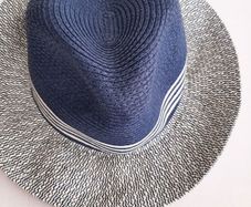 new mens navy and white sun hat