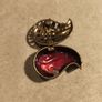 Metal Bean sheaped small trinket box with lid Image 2