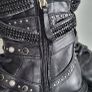 ZARA black studded strap chunky lace-up boots Sz 37 - Bnwot Rrp 69.99 Image 5